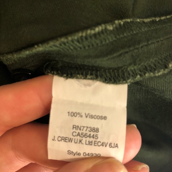 Madewell Long Sleeve Green Tunic Dress - Picture 6 of 8